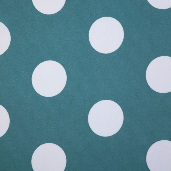 Ткань Софт Ниагара в горошек 80 г/м? 94% полиэстер, 6% спандекс шир.145 см арт.Р.19158.04 цв.04 тиффани уп.25м