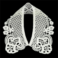 Воротники гипюр арт.TBY.HX-08 41х8см цв.молочный уп.2шт