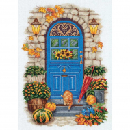 Набор для вышивания PANNA арт. GM-7105 Осень на пороге 26х34,5 см