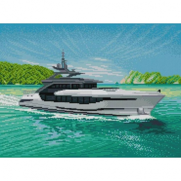 Рисунок на ткани (Бисер) КОНЁК арт. 1440 Яхта 29х39 см