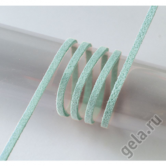 55222_Шнур бирюзовый из алькантары