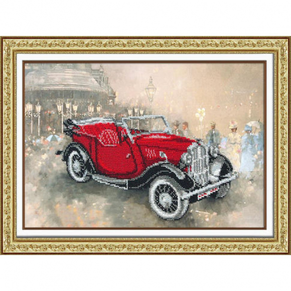 Набор для вышивания бисером ПАУТИНКА арт.Б-1482 Ретро Моррис 38х26 см