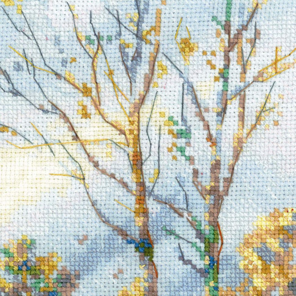 Набор для вышивания РИОЛИС арт.1528 Лось в зимнем лесу по мотивам картины В.Л.Муравьева 40х28 см Набор для вышивания РИОЛИС арт.1528 Лось в зимнем лесу по мотивам картины В.Л.Муравьева 40х28 см