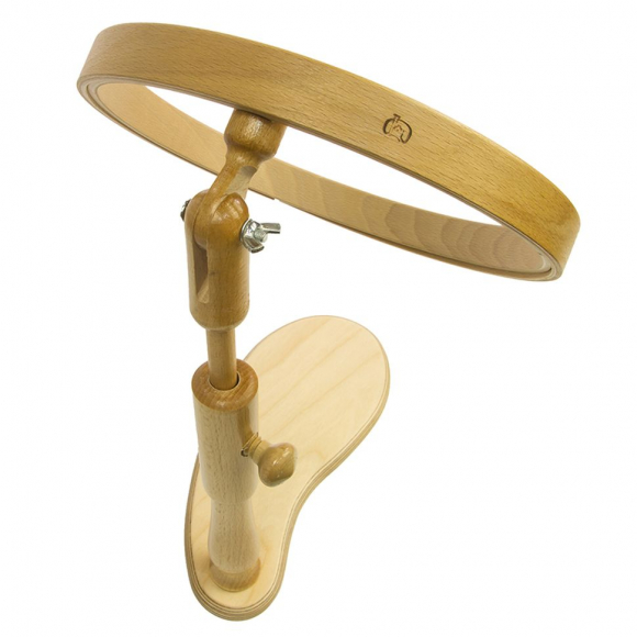 14554_Пяльцы круглые с замком настольные, диаметр 25 см