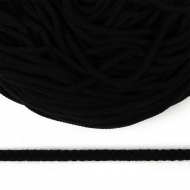 Шнур круглый полиэфир 09мм арт.1с-90, цв.черный уп.100м