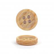 Пуговицы пластик CN 2732 цв.14 бежевый 16L-10мм, 4 прокола, 72 шт