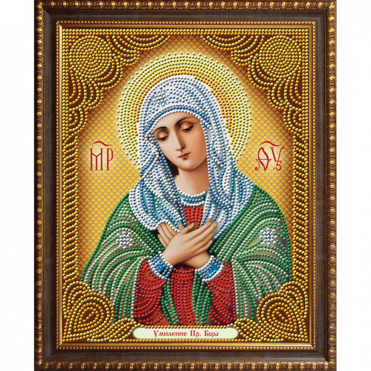 Набор для изготовления картин АЛМАЗНАЯ ЖИВОПИСЬ арт.АЖ.5033 Икона Умиление 22х28 см