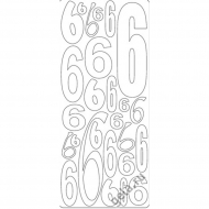 58066_Наклейки контурные "Цифры с №6"