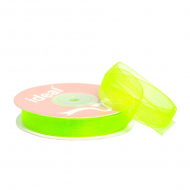 Лента капрон (органза) IDEAL шир.12мм цв.1043 салатовый уп.27,4 м