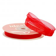 Лента капрон (органза) IDEAL шир.6мм цв.1016 красный уп.27,4 м