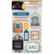 92372_Набор бумаги с высечкой "Пожелания" Mr Mister