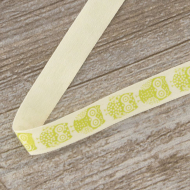 85483_Лента хлопковая на картонной мини-катушке "Совы"