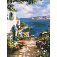 Картины по номерам Белоснежка арт.БЛ.300-AS Улочка к морю 30x40 см