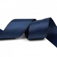 Лента Ideal репсовая в рубчик шир.50мм цв. 370 т.синий уп.27,42м