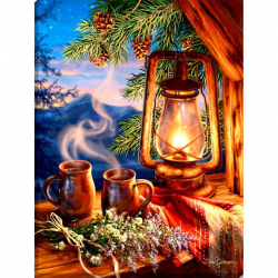 Алмазная мозаика Ah5253 Сказочный вечер 30х40