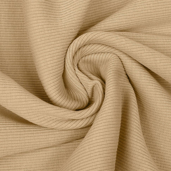 Кашкорсе трикотажное полотно арт. ДЛ-501 плот.220г/м2 шир.60+60 цв.3013 миндаль уп.15м