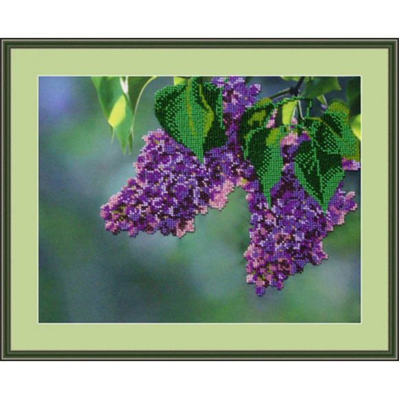 Набор для вышивания бисером GALLA COLLECTION арт.Л 318 Сирень 31х24 см