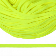Шнур плоский полиэфир 08 мм арт. 859 цв. люм. желтый уп.200м