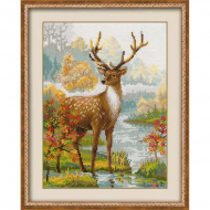 Набор для вышивания РИОЛИС арт.1077 Олень 30х40 см
