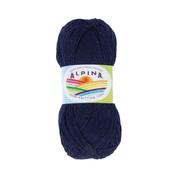 Пряжа ALPINA XENIA (100% мерсеризованный хлопок) 10х50г/240м цв.109 т.синий