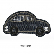 Термоаппликации джинсовые арт.TBY.DEN.07 МАШИНА 105х55мм уп.10шт