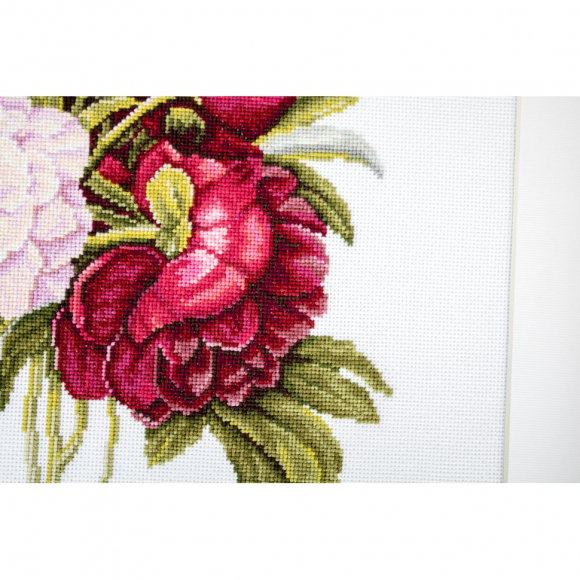 Набор для вышивания LUCA-S арт. B2354 Букет пионов 20х26,5 см Набор для вышивания LUCA-S арт. B2354 Букет пионов 20х26,5 см