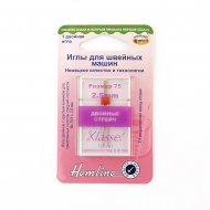 13053_Иглы для бытовых швейных машин стрейч двойные № 75, ширина 2,5 мм