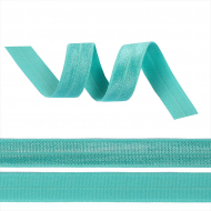Резинка TBY бельевая окантовочная блестящая шир.15мм цв.F251 св.бирюзовый уп.50 м Резинка TBY бельевая окантовочная блестящая шир.15мм цв.F251 св.бирюзовый уп.50 м
