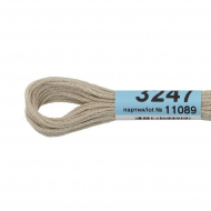 Нитки для вышивания Gamma мулине (3173-6115) 100% хлопок 24 x 8 м цв.3247 серо-бежевый