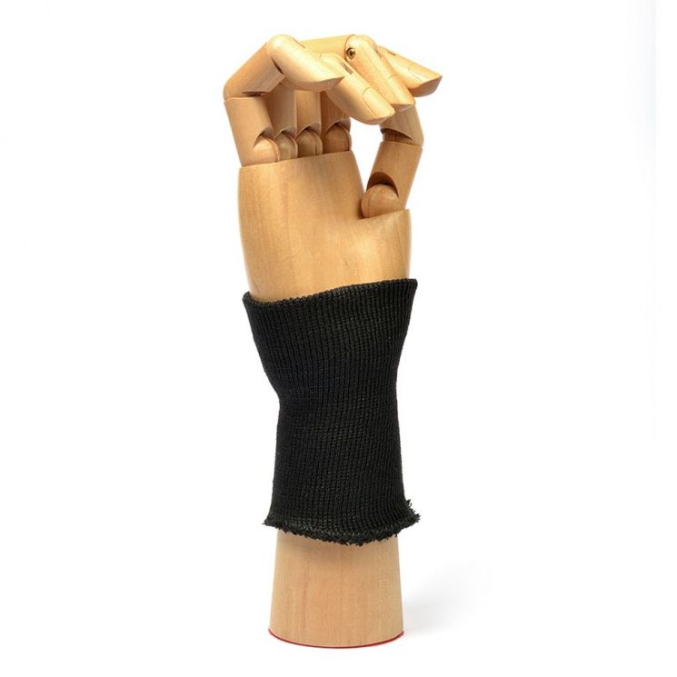 Манжеты ЭКОНОМ 7,5х10 см (70% х/б, 30% п/эф) арт.МСВ-16/2 рапорт 1х1 плетение ластик цв. 534/0 черный 10 пар