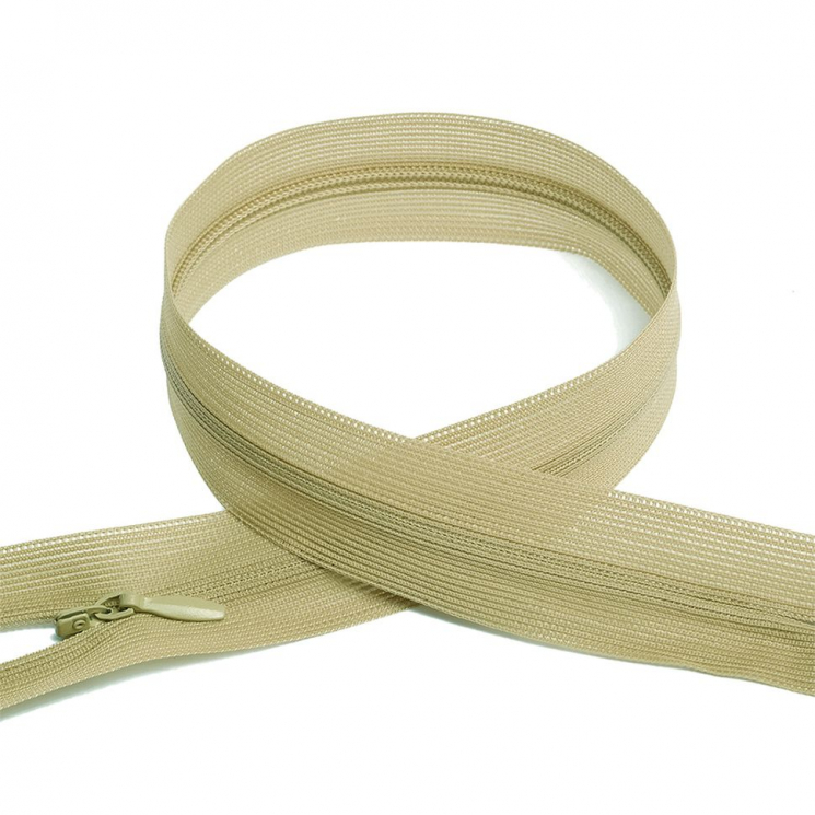 Молния MaxZipper пласт. потайная №3 50см н/р цв.F245 бежевый уп.50шт