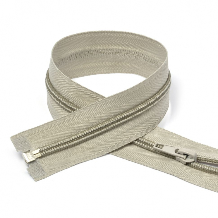 Молния MaxZipper пласт. спираль №5-N 35см н/р цв.F310 св.серый уп.50шт