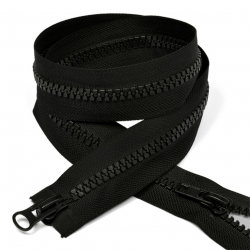 Молния MaxZipper трактор №8 2 замка, 40см, цв.F322 черный уп.50шт