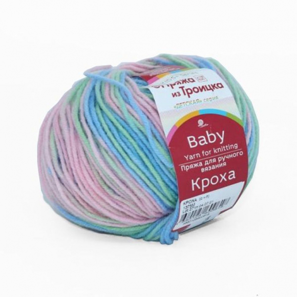 Пряжа для вязания ТРО Кроха (20% шерсть, 80% акрил) 10х50г/135м цв.1375М