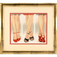132893_Вышитая картина "Ножки"