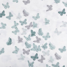 Ткань ранфорс Бабочки, арт.WH 9947-v18, 130г/м?,100% хлопок, шир.240см, цв.белый/мята, уп.10м