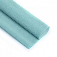 Бумага гофрированная Италия 50см х 2,5м 180г/м? цв.020/Е3 голубой