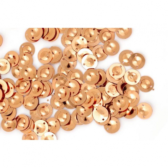 Пайетки россыпью арт.TBY-FLK045 8мм цв.M010 золотой уп.50г