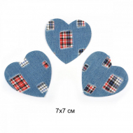 Термозаплатки арт.TEP.RO.31 Сердце 7х7см, уп.10шт