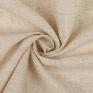 Ткань льняная 190 г/м? лен 40%, вискоза 60% шир.140 см арт.TBY.Li.1002.47 цв.47 натуральный уп.5м