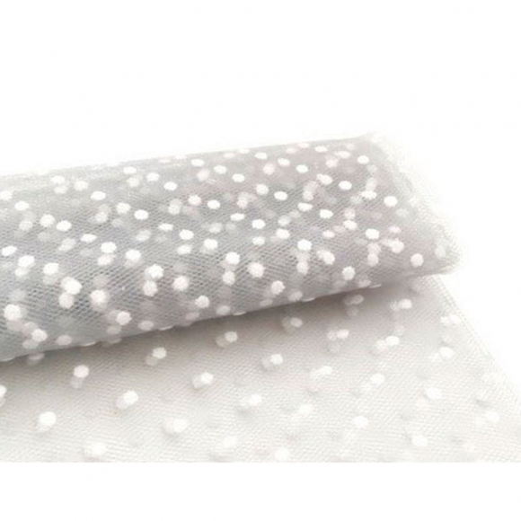 125770_Фатин в горошек, средней жёсткости