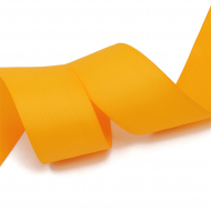 Лента Ideal репсовая в рубчик шир.38мм цв. 662 св.оранжевый уп.27,42м