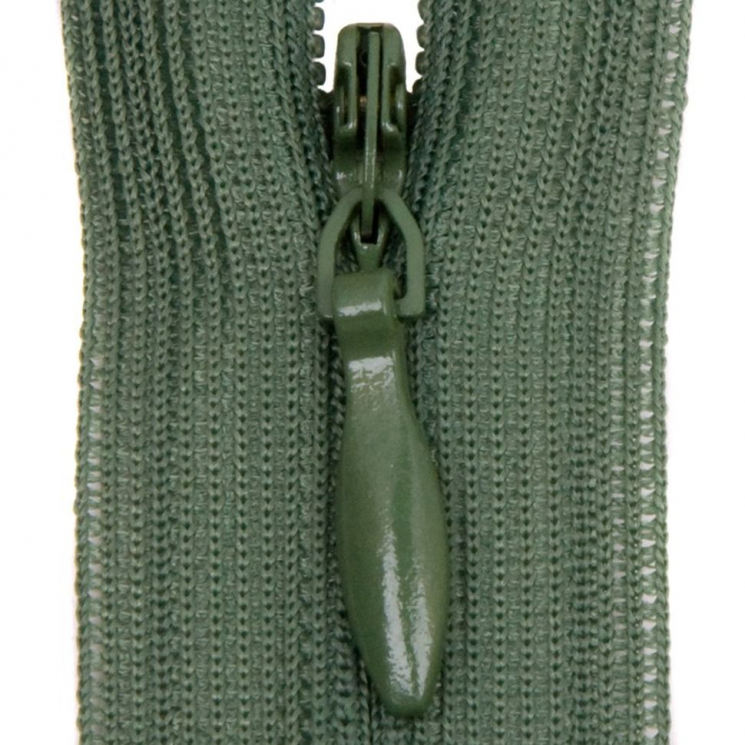 Молния потайная нераз 18см S-879 зеленый темный SBS уп.100шт