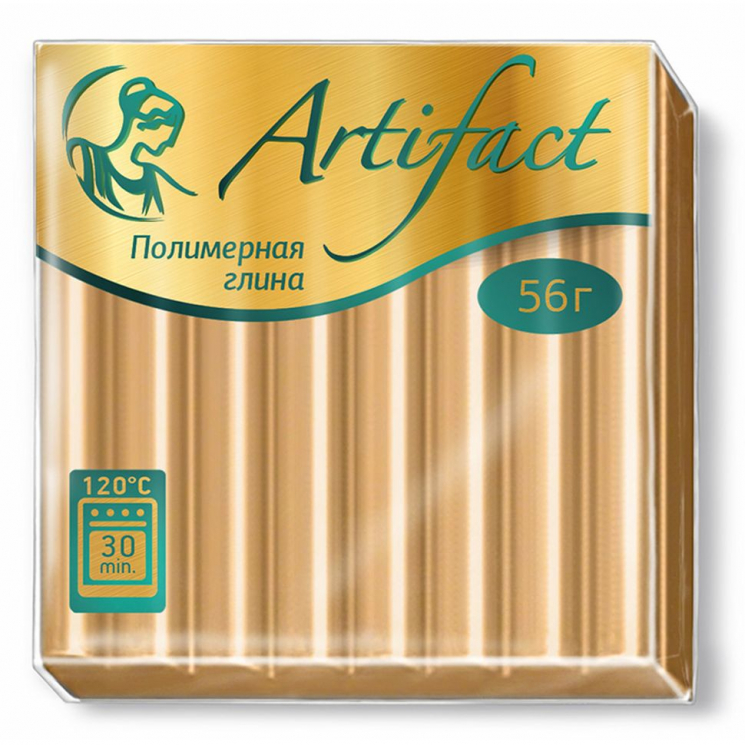 Полимерная глина Артефакт арт.АФ.821677/M2283 металлик цв.Золото 56 г