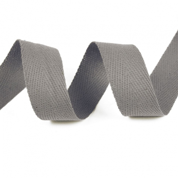 Тесьма киперная 22 мм хлопок 1,8г/см арт.12.2С-257К.22.012 цв.серый уп.50м