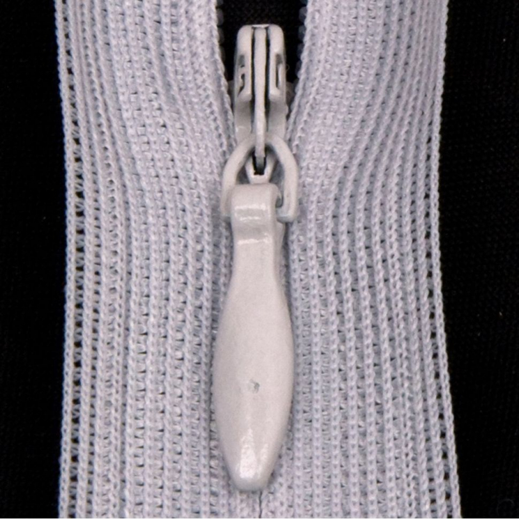 Молния потайная нераз 50см S-336 серый светлый SBS уп.100шт