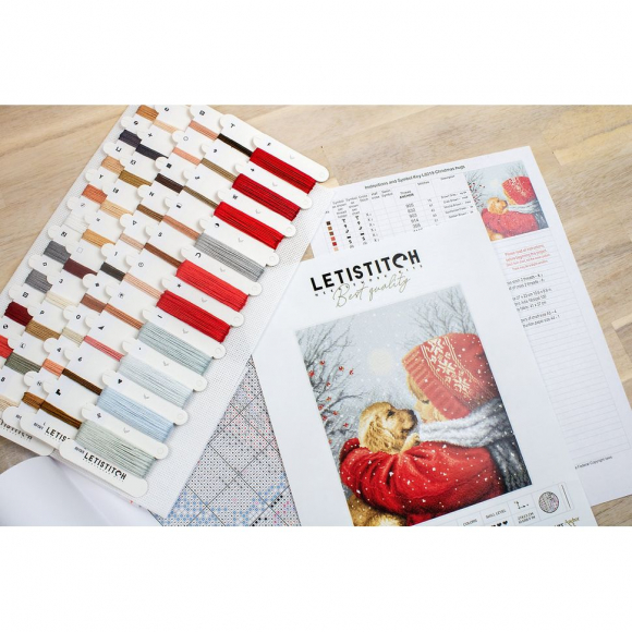 187466_Набор для вышивания "Рождественские объятия"