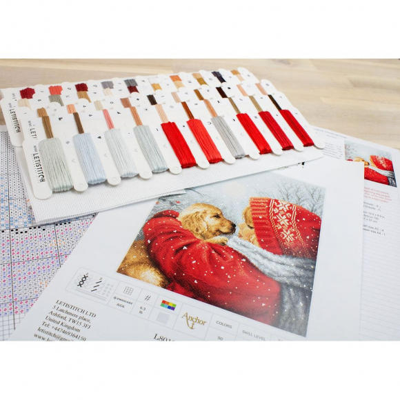 187466_Набор для вышивания "Рождественские объятия"