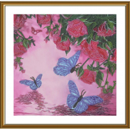 Набор для вышивания бисером НОВА СЛОБОДА арт.ДК3249 Летний дождь 37х37 см