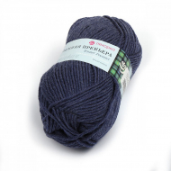 Пряжа для вязания ПЕХ Зимняя премьера (50% мериносовая шерсть, 50% акрил) 10х100г/150м цв.500 грозовое небо
